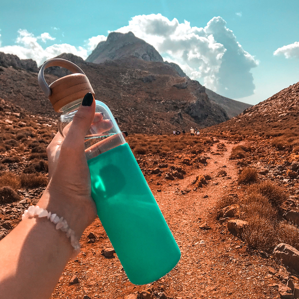 R08272.05 - Szklana butelka Refresh 560 ml, zielony 